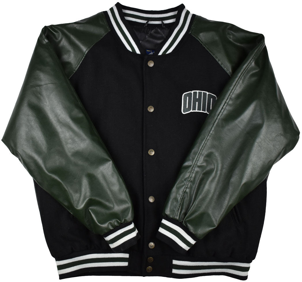 Vintage Ohio Bobcats 90s Varsity Jacket  Vintage Ohio Bobcats varsity jacket with a big back image and some details at the front. Minor holes or stains. Perfect vintage condition. 