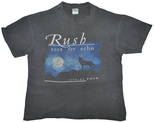 希少　rush test for echo 1996-97ツアーtシャツ Rush Test for Echo 1996 - 1997 Tour Concert T Shirt - Heavy