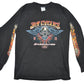 Vintage J&P Cycles Flame 00s Motorcycle Shirt