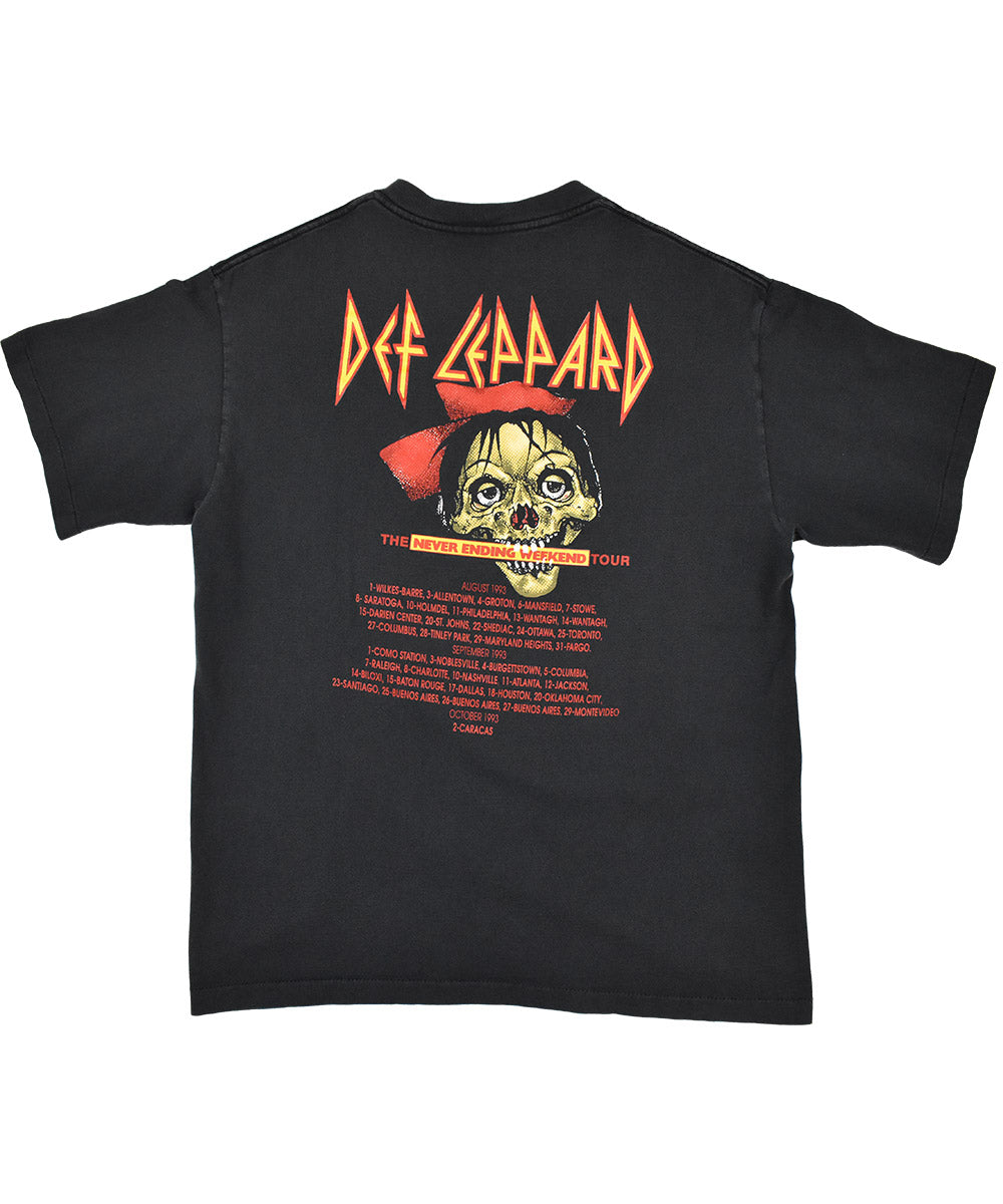 ▷ Vintage Def Leppard Pushead T-Shirt 1992 | Made in USA | Two 
