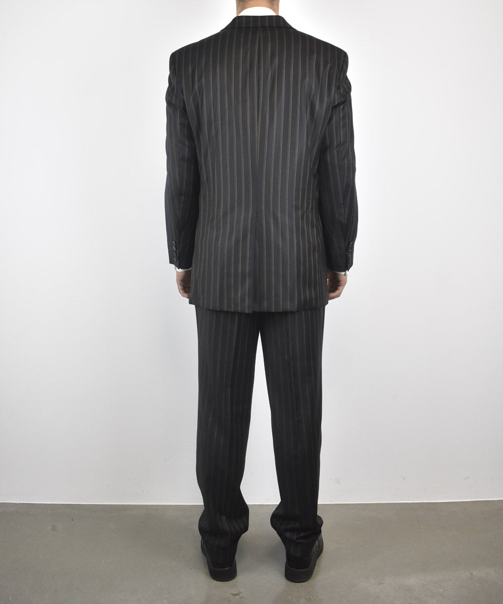 BOSS - Slim-fit tuxedo trousers in stretch wool