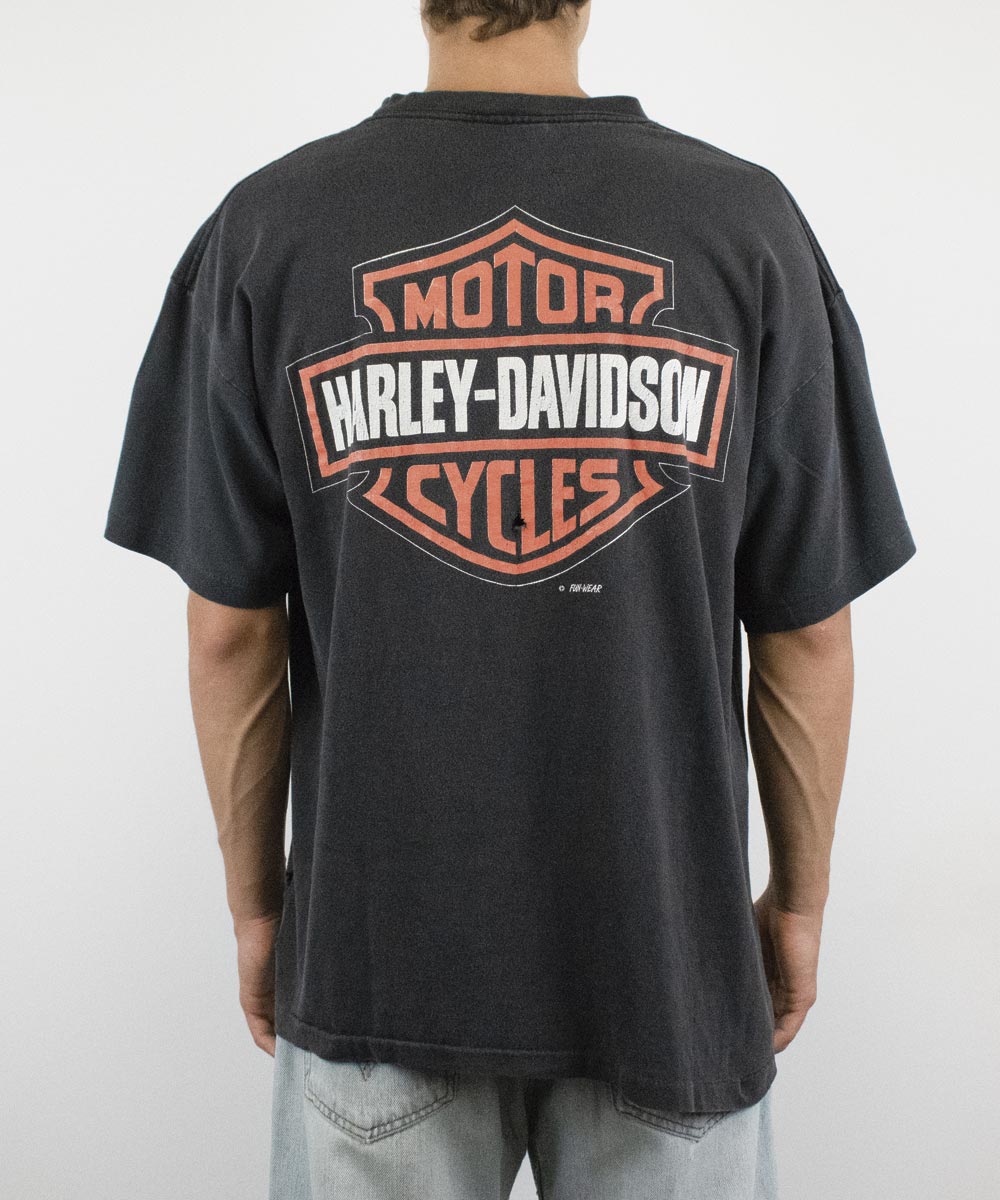 ▷ Vintage Harley Davidson T-Shirt 1993, Fun-Wear