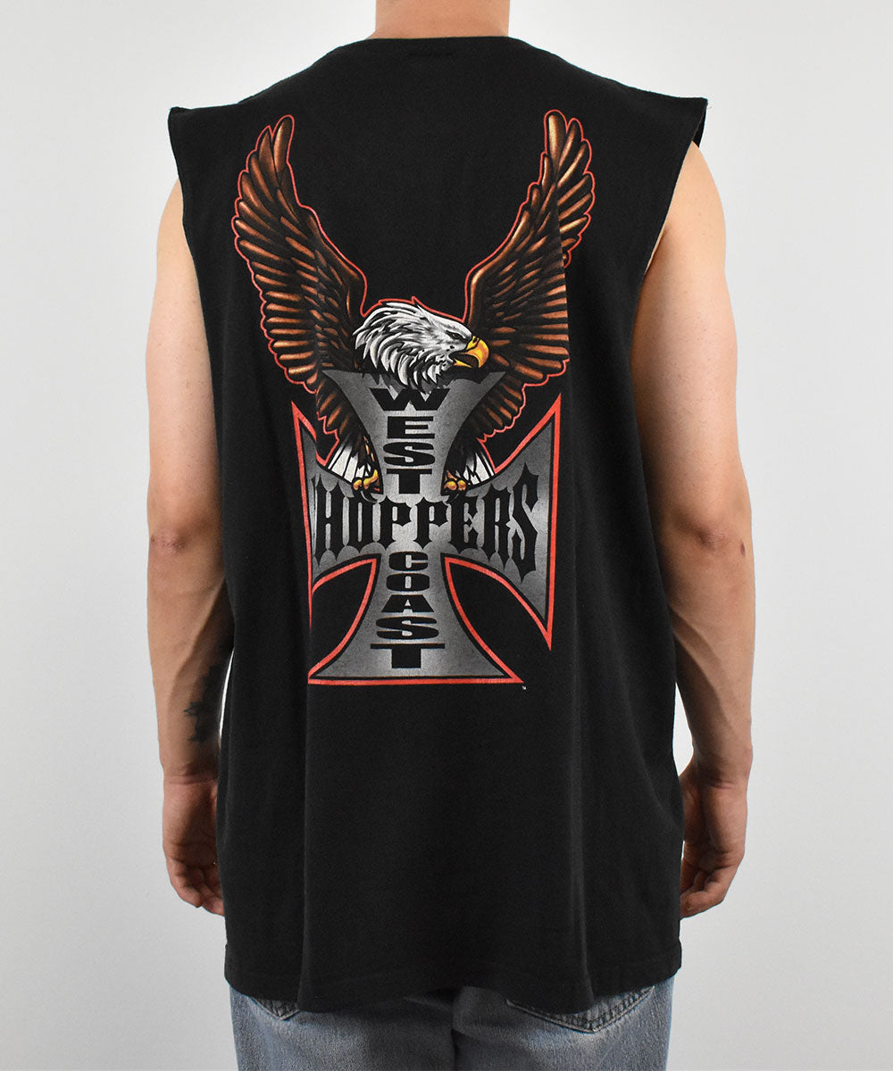 Camiseta sin mangas WEST COAST CHOPPERS de los años 90 (2XL)