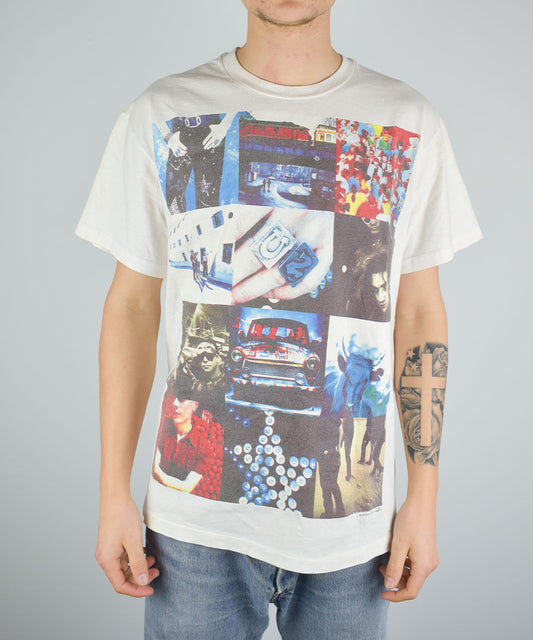 1991 U2 "Zoo TV Tour" Achtung Baby Camiseta Vintage