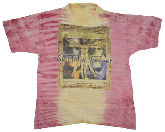 Vintage Van Halen 1995 "Balance Tour" Shirt Tie Dye  "It´s always about the music, never about anything else". Balance Tour became the most popular from the band. Collective Soul and Skid Row appeared and opened some shows during the tour.Some little stains. The tee has a good vintage look.