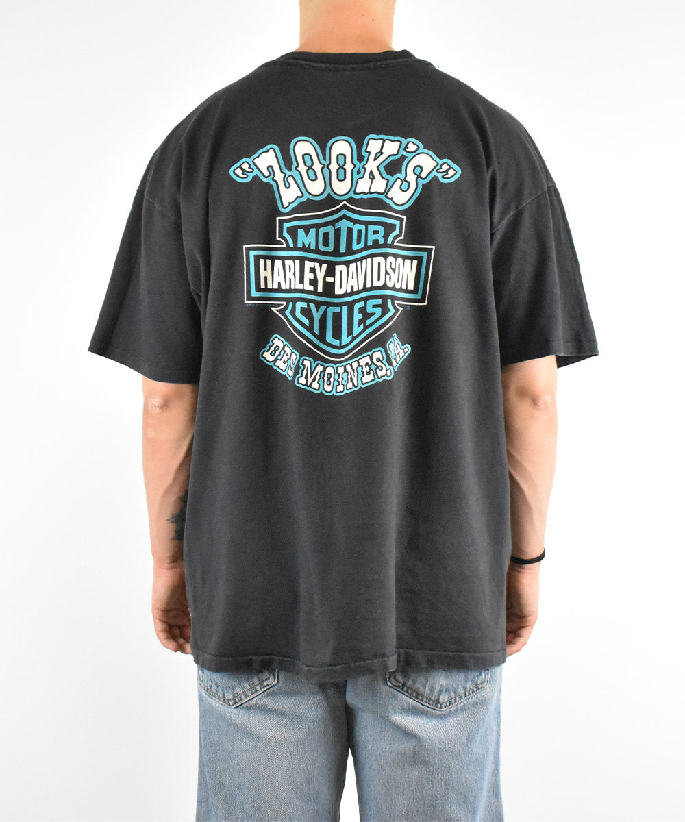 1990s HARLEY DAVIDSON T-Shirt (2XL)