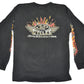 Vintage J&P Cycles Flame 00s Motorcycle Shirt