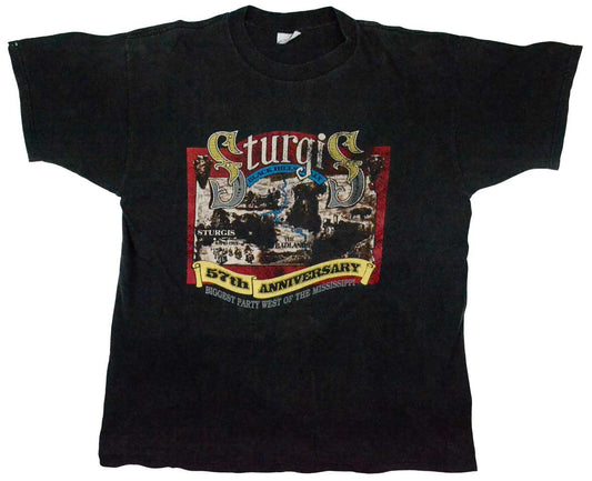 Vintage Sturgis Rally 1997 Shirt The Sturgis Motorcycle Rally is one of the most famous American motorcycle rallies held annually in Sturgis, South Dakota. It was begun in 1938 by a group of Indian Motorcycle riders. The tee has a perfect fade and vintage look.